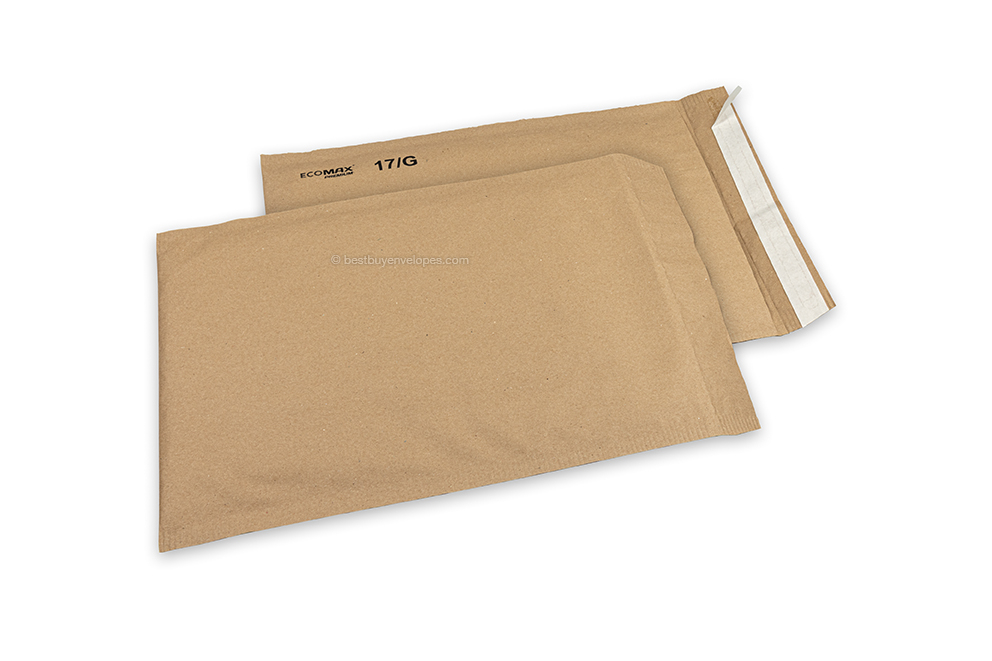 Paper padded envelopes Ecomax - 230 x 340 mm, 17/G, brown