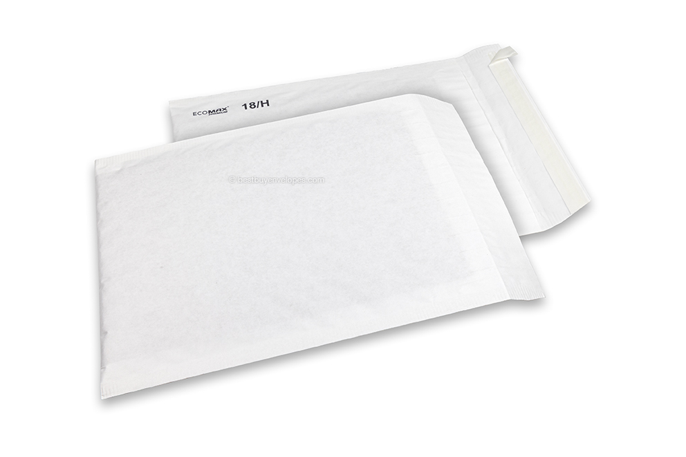 Paper padded envelopes Ecomax - 270 x 360 mm, 18/H, white